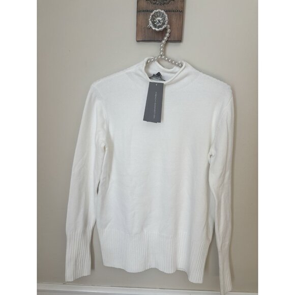 NWT French Connection Womens Size M Sweater Babysoft Roll Neck Jumper White - Picture 1 of 4